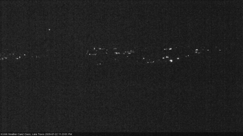 Lake Travis webcam, July 22, 2020 11:25 PM CT