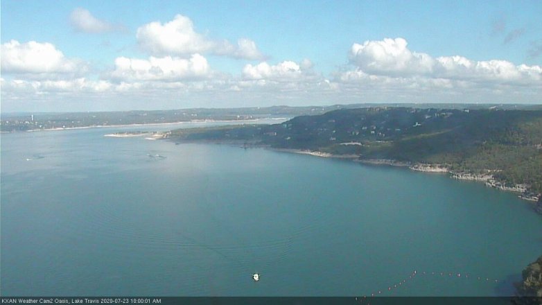Lake Travis webcam, July 23, 2020 10:00 AM CT