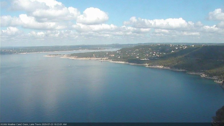 Lake Travis webcam, July 23, 2020 10:25 AM CT