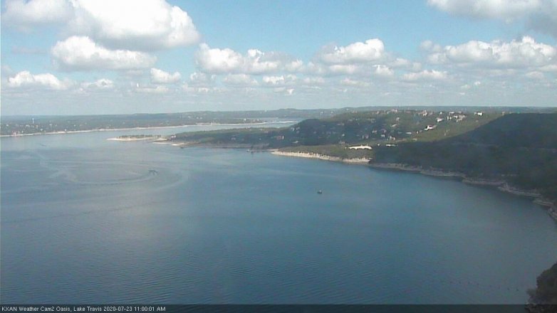 Lake Travis webcam, July 23, 2020 11:00 AM CT