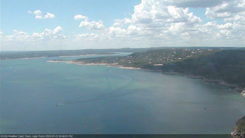 Lake Travis webcam, July 23, 2020 2:45 PM CT