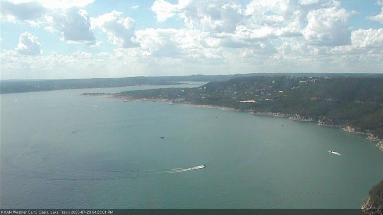 Lake Travis webcam, July 23, 2020 4:25 PM CT
