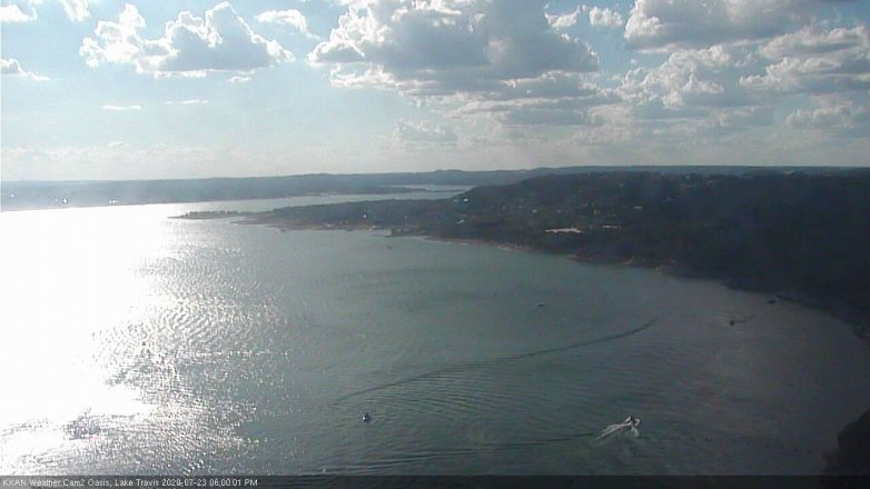 Lake Travis webcam, July 23, 2020 6:00 PM CT