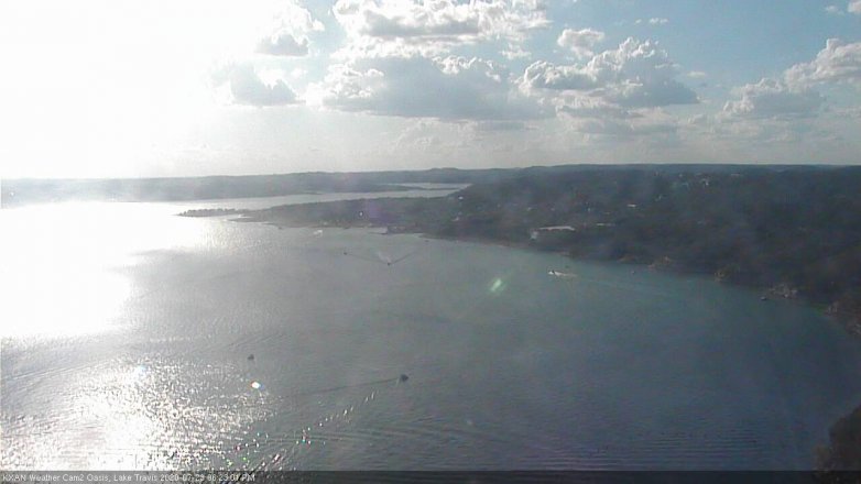 Lake Travis webcam, July 23, 2020 6:25 PM CT