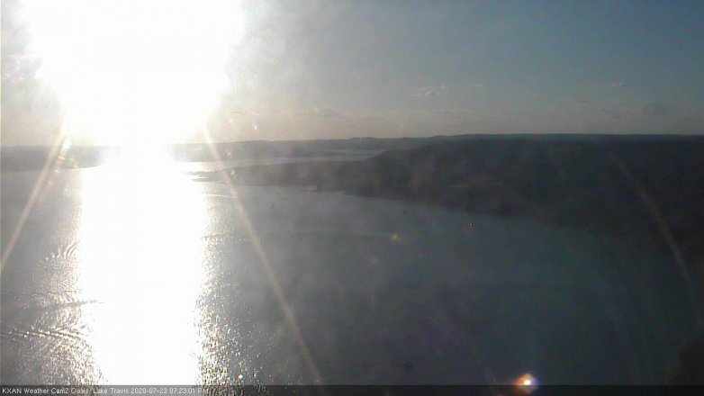 Lake Travis webcam, July 23, 2020 7:25 PM CT