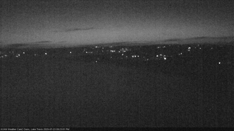 Lake Travis webcam, July 23, 2020 9:25 PM CT