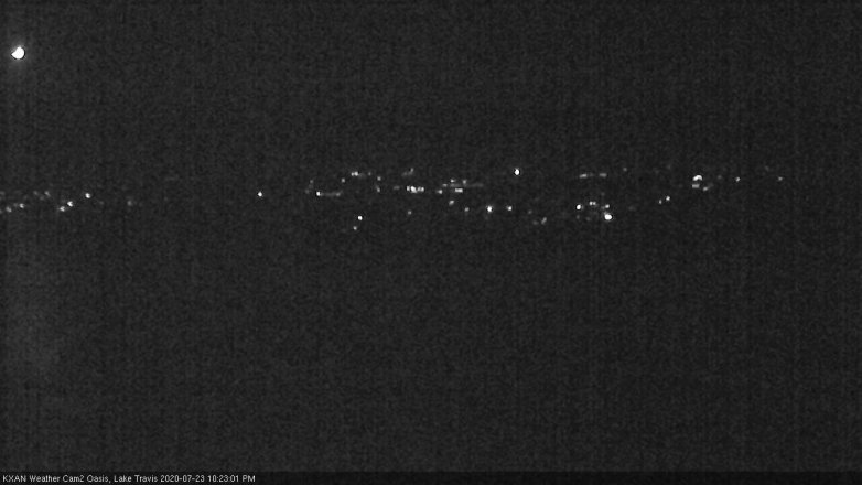Lake Travis webcam, July 23, 2020 10:25 PM CT
