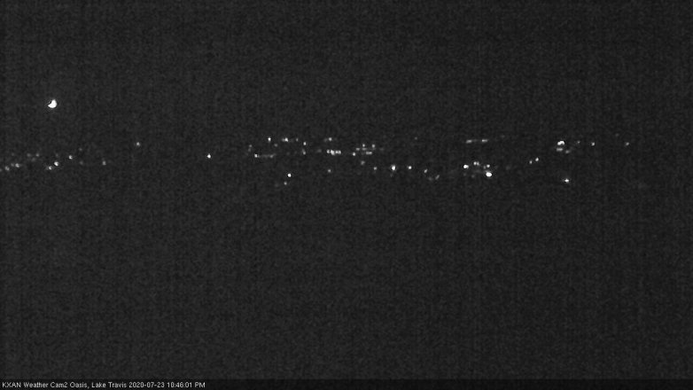 Lake Travis webcam, July 23, 2020 10:45 PM CT
