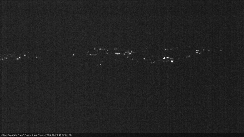 Lake Travis webcam, July 23, 2020 11:25 PM CT