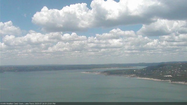 Lake Travis webcam, July 24, 2020 1:25 PM CT