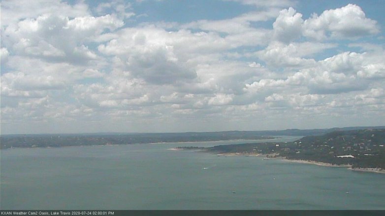 Lake Travis webcam, July 24, 2020 2:00 PM CT