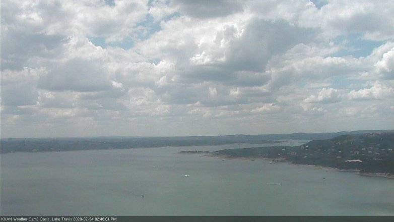 Lake Travis webcam, July 24, 2020 2:45 PM CT
