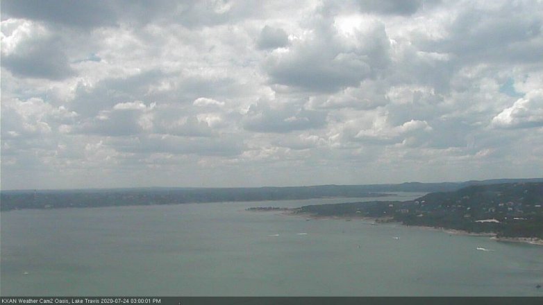 Lake Travis webcam, July 24, 2020 3:00 PM CT