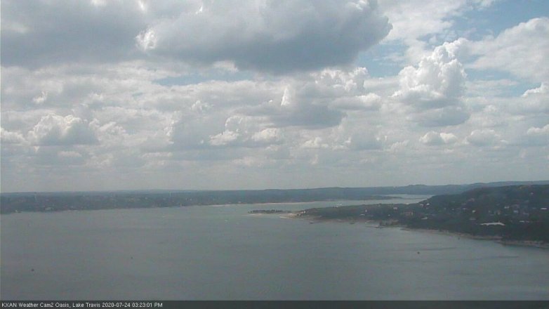 Lake Travis webcam, July 24, 2020 3:25 PM CT