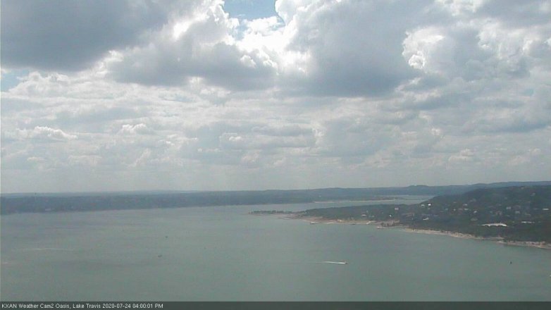Lake Travis webcam, July 24, 2020 4:00 PM CT