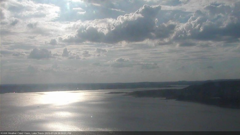 Lake Travis webcam, July 24, 2020 6:00 PM CT