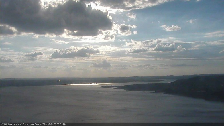 Lake Travis webcam, July 24, 2020 7:00 PM CT