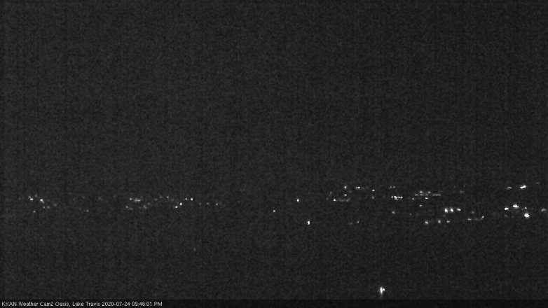Lake Travis webcam, July 24, 2020 9:45 PM CT