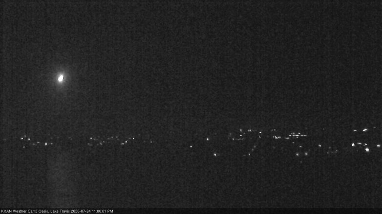 Lake Travis webcam, July 24, 2020 11:00 PM CT