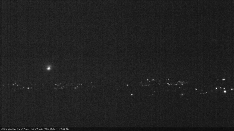 Lake Travis webcam, July 24, 2020 11:25 PM CT