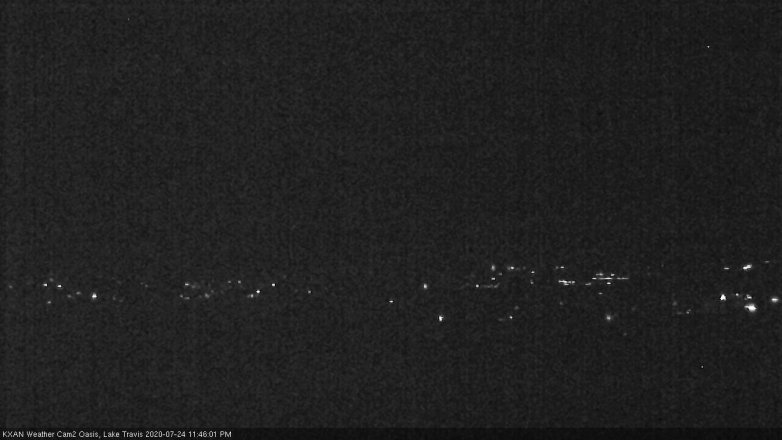 Lake Travis webcam, July 24, 2020 11:45 PM CT