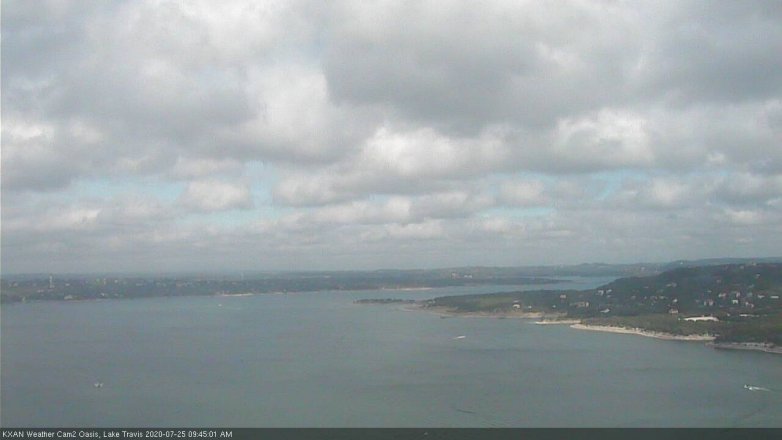 Lake Travis webcam, July 25, 2020 9:45 AM CT