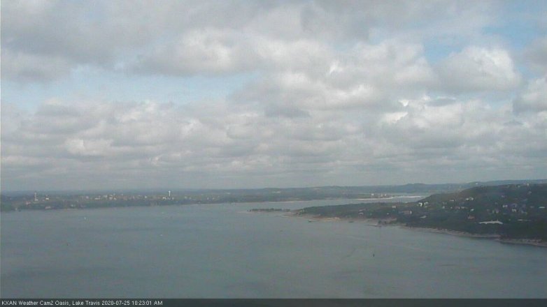 Lake Travis webcam, July 25, 2020 10:25 AM CT