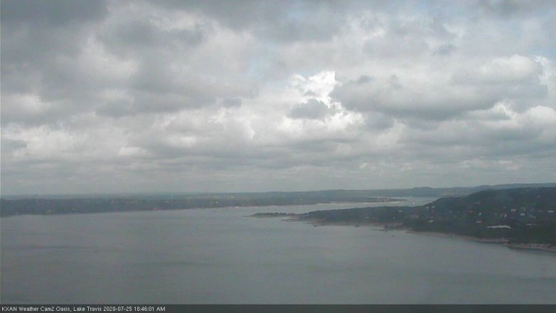 Lake Travis webcam, July 25, 2020 10:45 AM CT