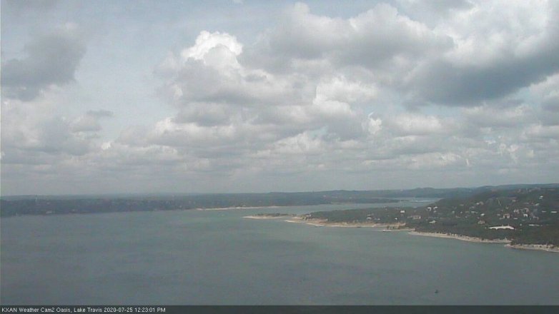 Lake Travis webcam, July 25, 2020 12:25 PM CT
