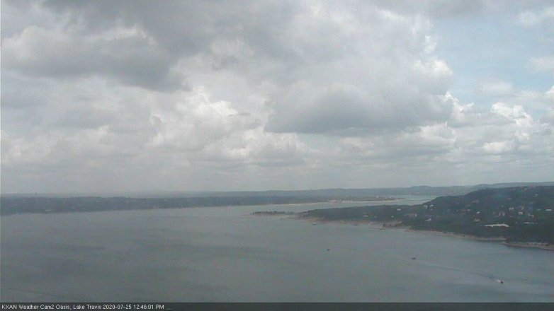 Lake Travis webcam, July 25, 2020 12:45 PM CT