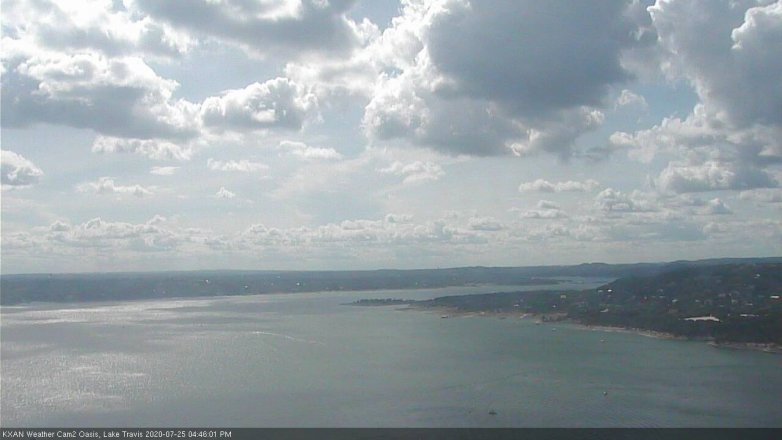 Lake Travis webcam, July 25, 2020 4:45 PM CT