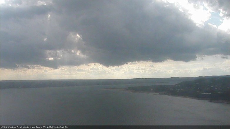 Lake Travis webcam, July 25, 2020 6:00 PM CT