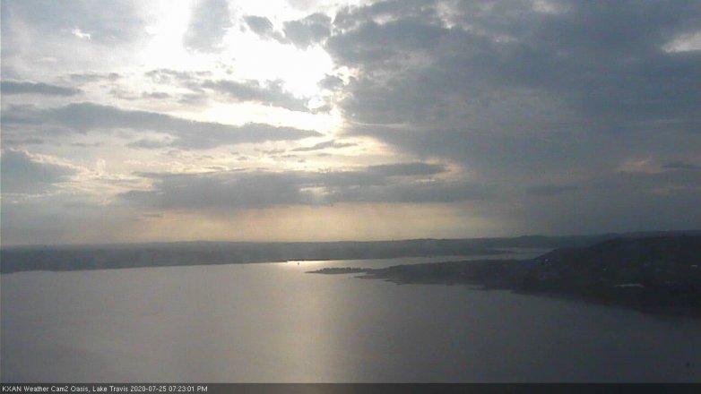 Lake Travis webcam, July 25, 2020 7:25 PM CT