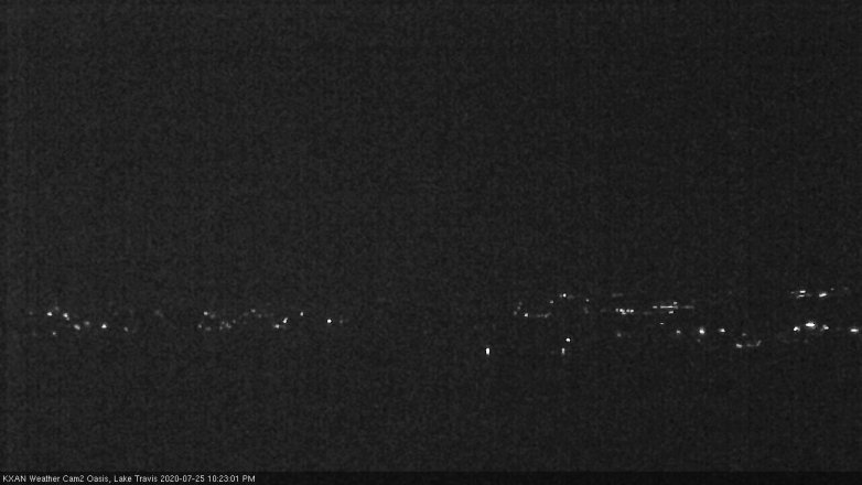 Lake Travis webcam, July 25, 2020 10:25 PM CT