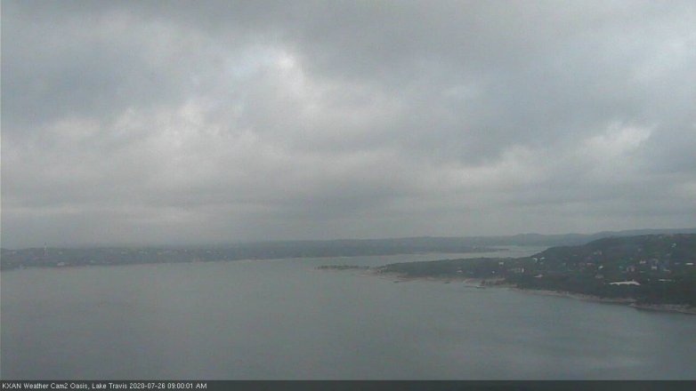Lake Travis webcam, July 26, 2020 9:00 AM CT