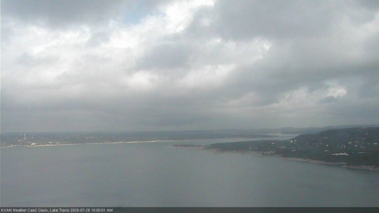 Lake Travis webcam, July 26, 2020 10:00 AM CT