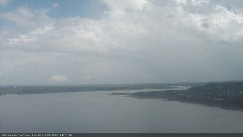 Lake Travis webcam, July 26, 2020 11:45 AM CT