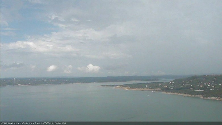 Lake Travis webcam, July 26, 2020 12:00 PM CT