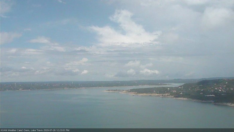 Lake Travis webcam, July 26, 2020 12:25 PM CT