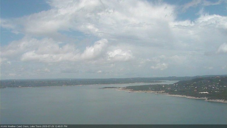 Lake Travis webcam, July 26, 2020 12:45 PM CT