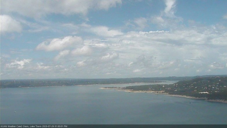 Lake Travis webcam, July 26, 2020 1:00 PM CT