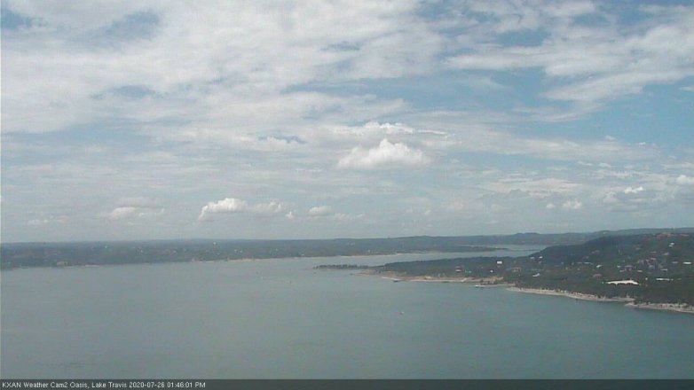 Lake Travis webcam, July 26, 2020 1:45 PM CT