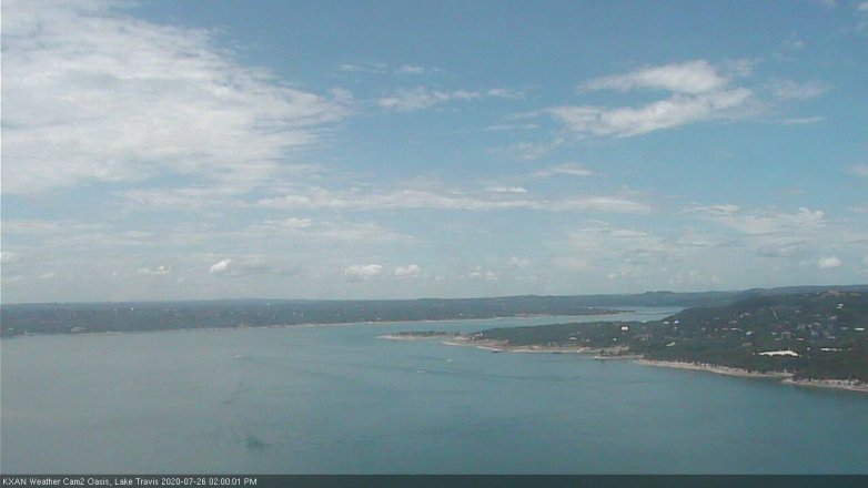 Lake Travis webcam, July 26, 2020 2:00 PM CT