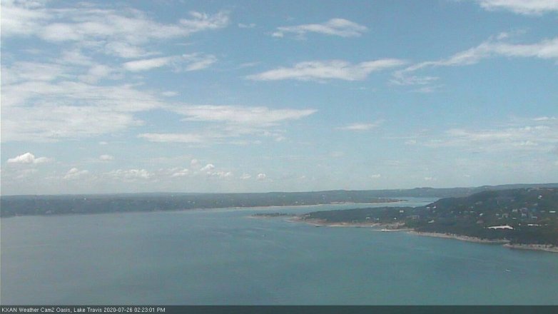 Lake Travis webcam, July 26, 2020 2:25 PM CT
