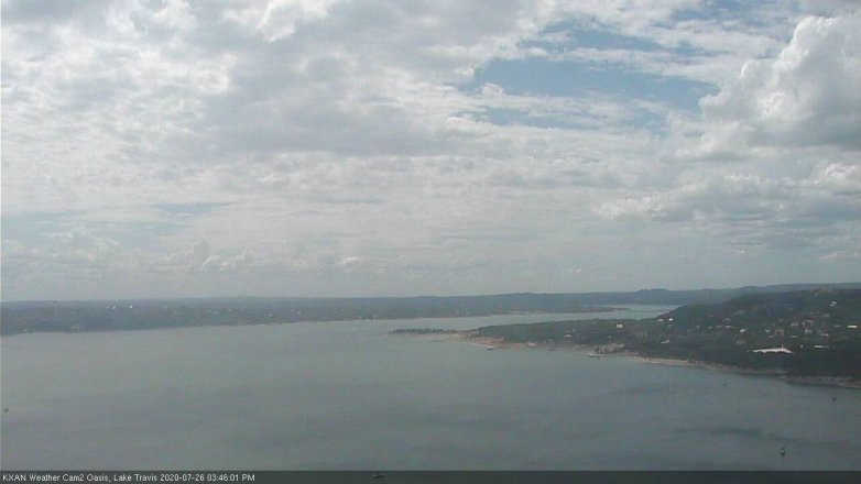 Lake Travis webcam, July 26, 2020 3:45 PM CT
