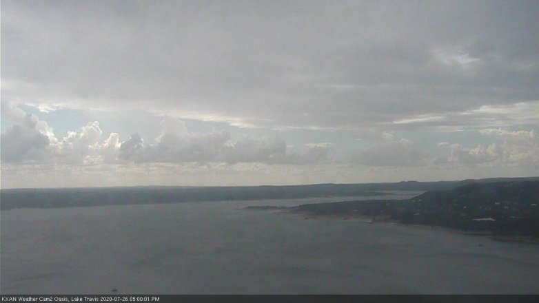 Lake Travis webcam, July 26, 2020 5:00 PM CT