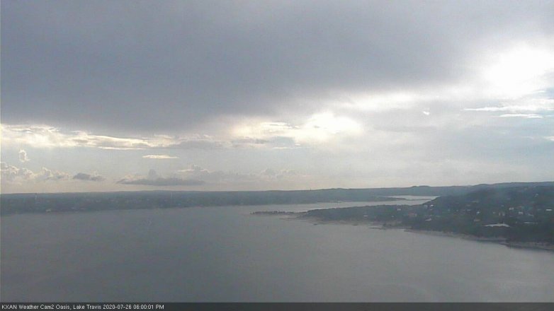 Lake Travis webcam, July 26, 2020 6:00 PM CT