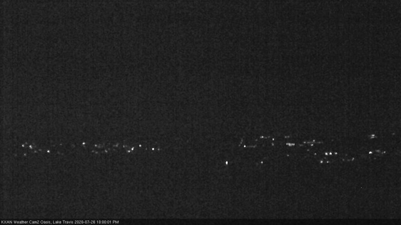 Lake Travis webcam, July 26, 2020 10:00 PM CT
