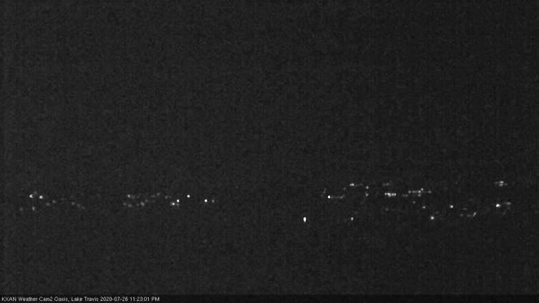 Lake Travis webcam, July 26, 2020 11:25 PM CT