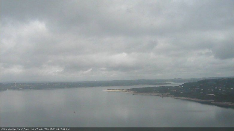 Lake Travis webcam, July 27, 2020 9:25 AM CT